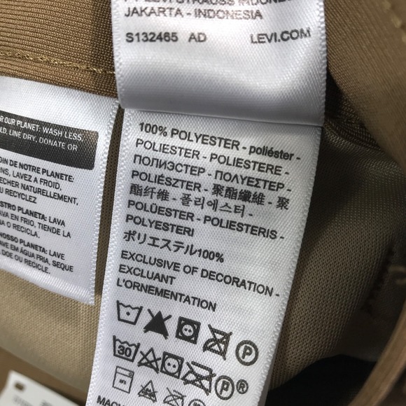 Levi's 511 Slim Tech Pants Men 30x30 Brown Quick Dry Breathable Stretch New - Picture 14 of 16